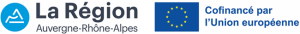 Bandeau des logos de l'Union européenne et de la région Auvergne-Rhône-Alpes confinanceurs