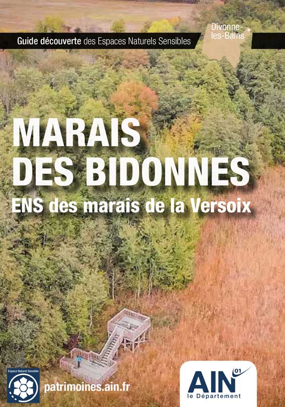 Couverture du Guide découverte des Espaces Naturels Sensibles des marais de la Versoix - Marais des Bidonnes