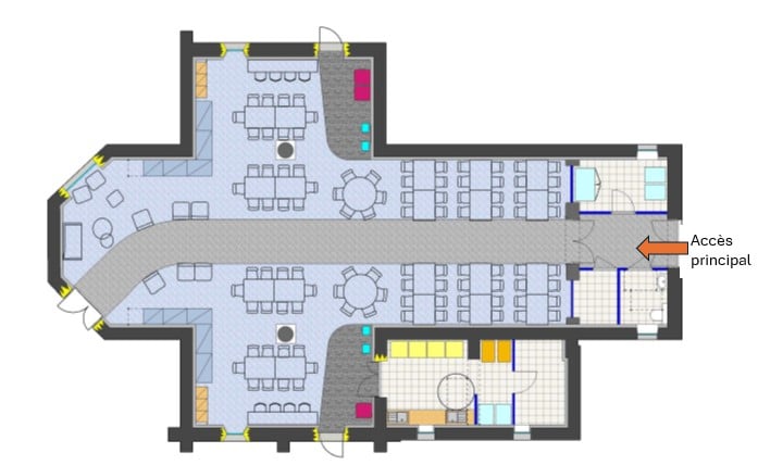 Aménagement intérieur de la chapelle après les travaux