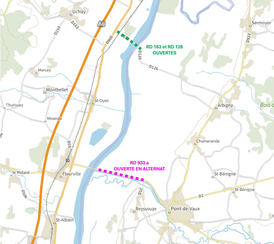 Route Alternat D933a