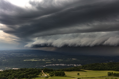 Arcus sur la plaine de l'Ain