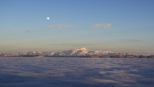 Chaîne de coton sur son lit de nuages