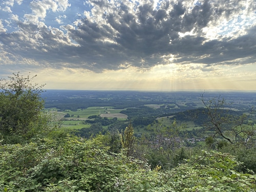 Crépuscule au Mont Myon un samedi soir