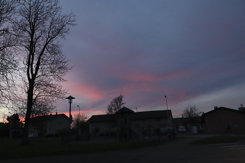 Le ciel s'embrase